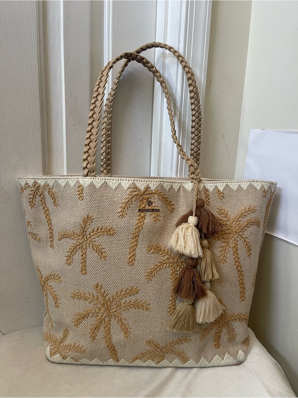 Spartina 449 Fiesta Tote Bag in Beige